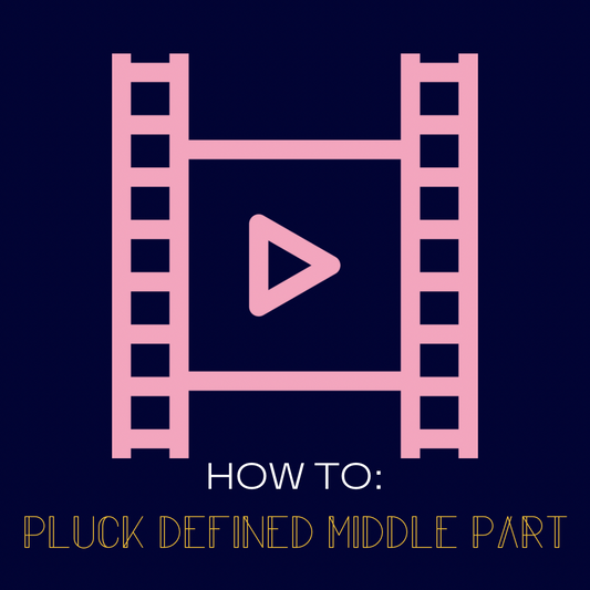 HOW TO: Pluck Defined Middle Part